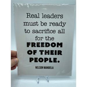LEGENDARY NELSON MANDELA QUOTE PHOTO 8x10